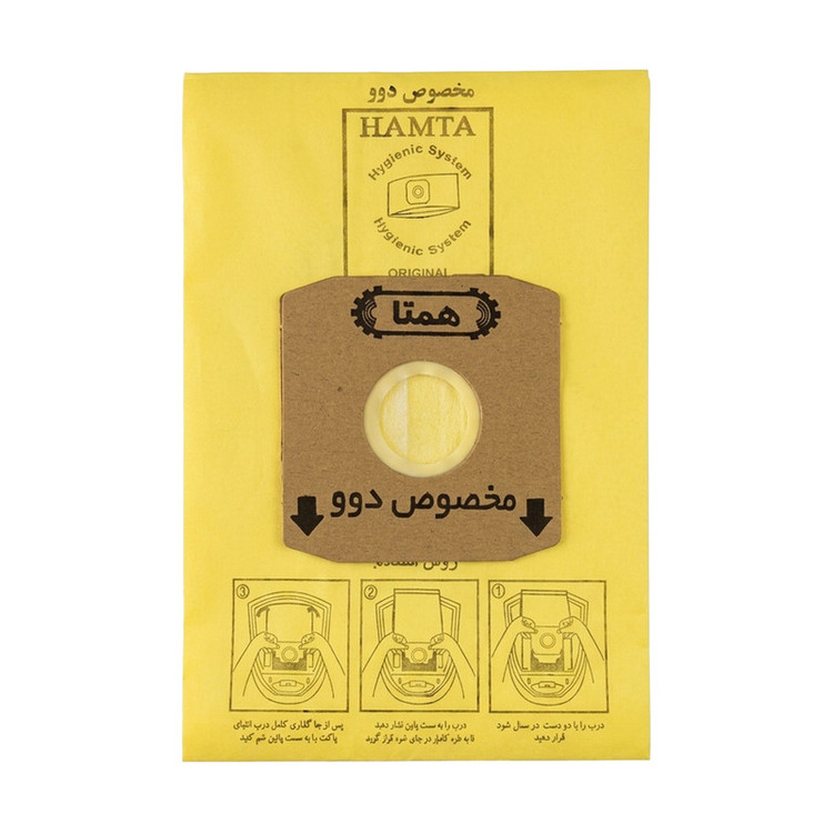 پاکت جاروبرقی همتا مدل H-B 151 مناسب برای جاروبرقی دوو و الگانس 7005 بسته 5 عددی