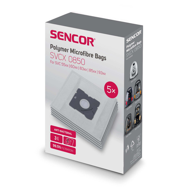 پاکت جاروبرقی سنکور مدل SVCX 0850 مناسب برای SVC بسته 5 عددی