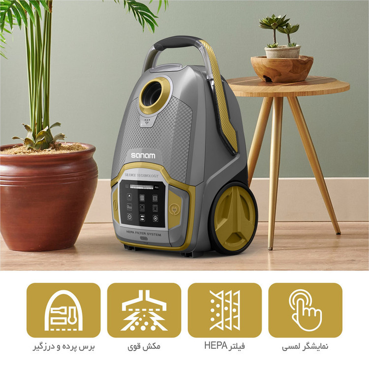 جاروبرقی 2400 وات صنام مدل SV-24N02(DT)