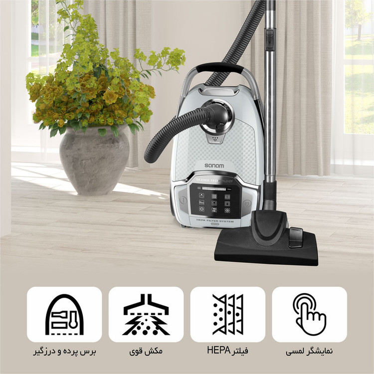جاروبرقی 2400 وات صنام مدل SV-24N02(DT)