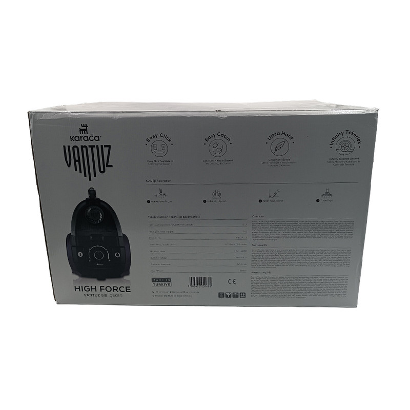 جاروبرقی 900 وات کاراجا مدل Vantuz