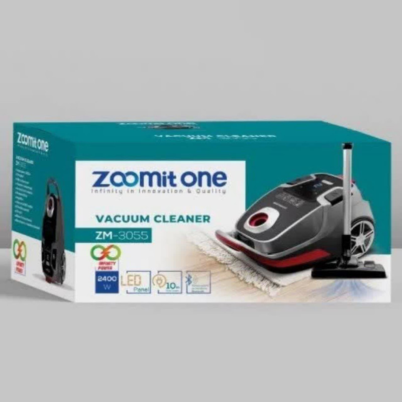 جاروبرقی 2400 وات زومیت وان مدل خوابیده
