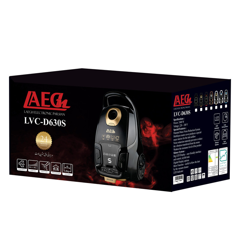 جاروبرقی 2800 وات لایق مدل LVC-D630S