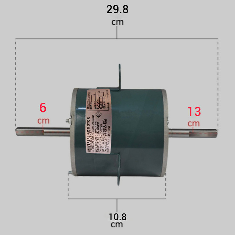 موتور فن کولر گازی مدل YSK140-150-6A17 کد 1/5HP مناسب برای انواع کولر گازی