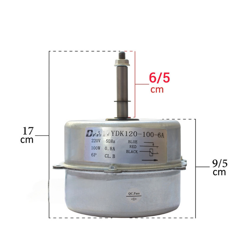 موتور فن کولرگازی مدل YDK120-100-6A مناسب برای انواع کولرگازی