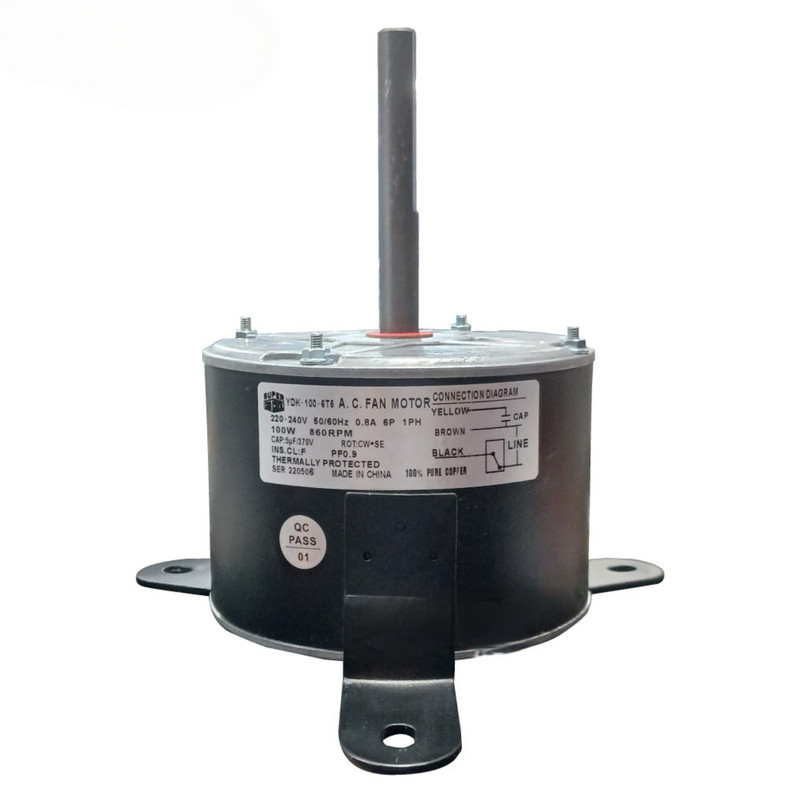 موتور فن کولرگازی مدل YDK-100-6T6 مناسب برای انواع کولر گازی