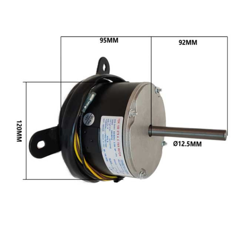 موتور فن کولرگازی مدل YDK-100-6T6 مناسب برای انواع کولر گازی