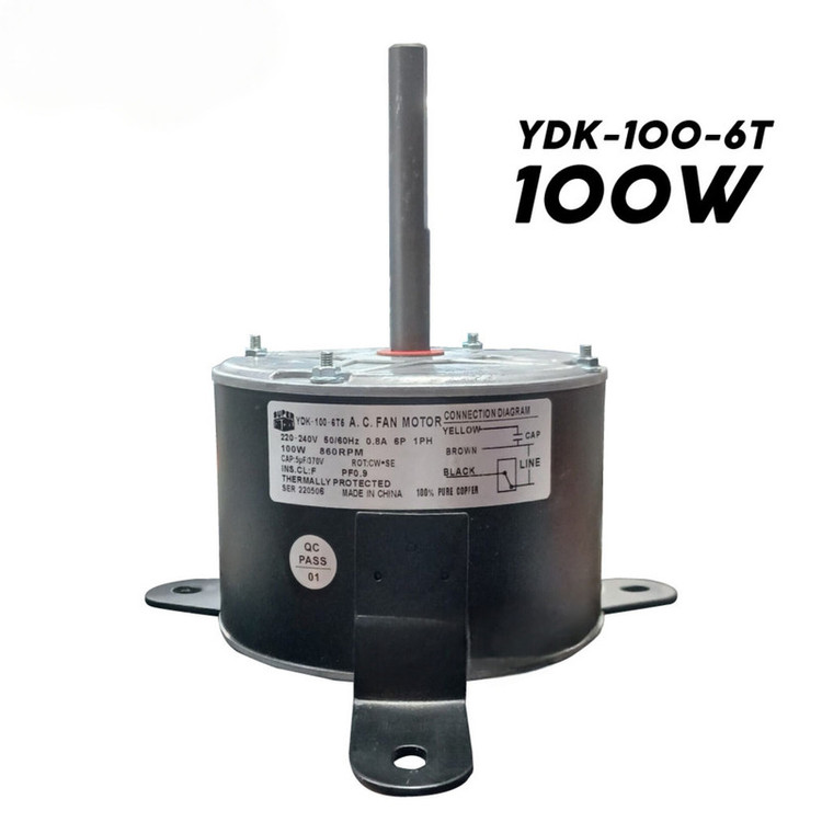 موتور فن کولرگازی مدل YDK-100-6T6 مناسب برای انواع کولر گازی